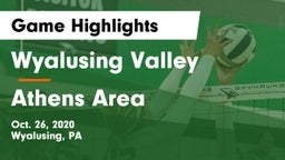 Wyalusing Valley  vs Athens Area  Game Highlights - Oct. 26, 2020