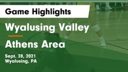 Wyalusing Valley  vs Athens Area Game Highlights - Sept. 28, 2021