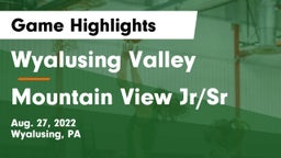 Wyalusing Valley  vs Mountain View Jr/Sr  Game Highlights - Aug. 27, 2022