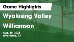 Wyalusing Valley  vs Williamson   Game Highlights - Aug. 30, 2022