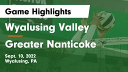 Wyalusing Valley  vs Greater Nanticoke Game Highlights - Sept. 10, 2022