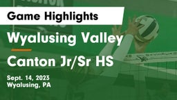Wyalusing Valley  vs Canton  Jr/Sr HS Game Highlights - Sept. 14, 2023
