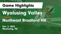 Wyalusing Valley  vs Northeast Bradford HS Game Highlights - Oct. 3, 2023