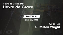 Matchup: Havre de Grace High vs. C. Milton Wright  2016