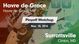 Matchup: Havre de Grace High vs. Surrattsville  2016