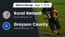 Recap: Rural Retreat  vs. Grayson County  2018