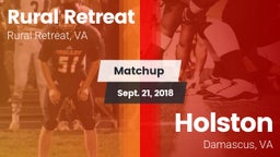 Matchup: Rural Retreat High vs. Holston  2018
