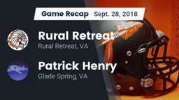 Recap: Rural Retreat  vs. Patrick Henry  2018