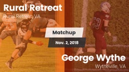 Matchup: Rural Retreat High vs. George Wythe  2018