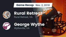 Recap: Rural Retreat  vs. George Wythe  2018
