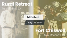 Matchup: Rural Retreat High vs. Fort Chiswell  2019