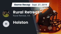 Recap: Rural Retreat  vs. Holston  2019