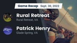 Recap: Rural Retreat  vs. Patrick Henry  2022
