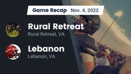 Recap: Rural Retreat  vs. Lebanon  2022