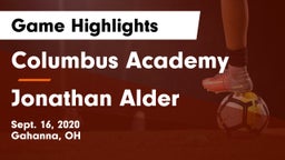 Columbus Academy  vs Jonathan Alder Game Highlights - Sept. 16, 2020