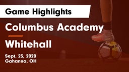Columbus Academy  vs Whitehall Game Highlights - Sept. 23, 2020
