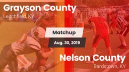 Matchup: Grayson County High vs. Nelson County  2019
