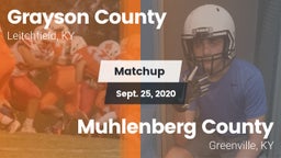 Matchup: Grayson County High vs. Muhlenberg County  2020