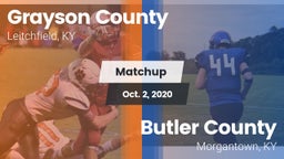 Matchup: Grayson County High vs. Butler County  2020