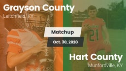 Matchup: Grayson County High vs. Hart County  2020
