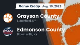 Recap: Grayson County  vs. Edmonson County  2022