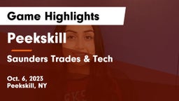 Peekskill  vs Saunders Trades & Tech Game Highlights - Oct. 6, 2023