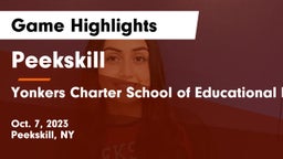 Peekskill  vs Yonkers Charter School of Educational Excellence Game Highlights - Oct. 7, 2023