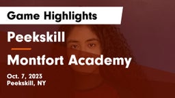 Peekskill  vs Montfort Academy Game Highlights - Oct. 7, 2023