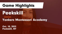 Peekskill  vs Yonkers Montessori Academy Game Highlights - Oct. 10, 2023