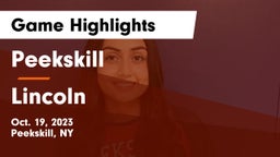 Peekskill  vs Lincoln Game Highlights - Oct. 19, 2023