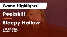 Peekskill  vs Sleepy Hollow  Game Highlights - Oct. 20, 2023