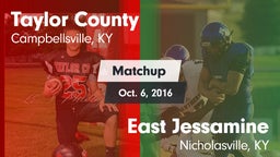 Matchup: Taylor County High vs. East Jessamine  2016