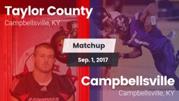 Matchup: Taylor County High vs. Campbellsville  2017
