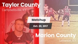 Matchup: Taylor County High vs. Marion County  2017