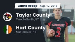 Recap: Taylor County  vs. Hart County  2018