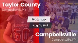 Matchup: Taylor County High vs. Campbellsville  2018