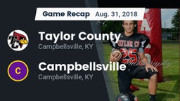 Recap: Taylor County  vs. Campbellsville  2018