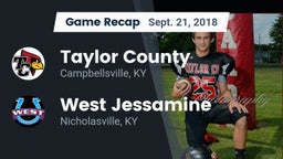 Recap: Taylor County  vs. West Jessamine  2018