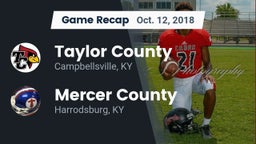 Recap: Taylor County  vs. Mercer County  2018