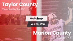 Matchup: Taylor County High vs. Marion County  2018