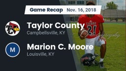 Recap: Taylor County  vs. Marion C. Moore  2018