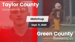 Matchup: Taylor County High vs. Green County  2020