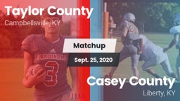 Matchup: Taylor County High vs. Casey County  2020