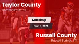 Matchup: Taylor County High vs. Russell County  2020