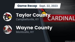 Recap: Taylor County  vs. Wayne County  2023