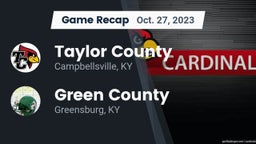 Recap: Taylor County  vs. Green County  2023
