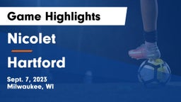 Nicolet  vs Hartford  Game Highlights - Sept. 7, 2023