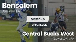 Matchup: Bensalem  vs. Central Bucks West  2017