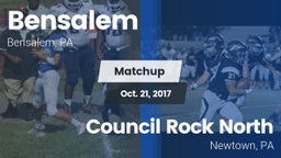 Matchup: Bensalem  vs. Council Rock North  2017