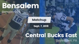 Matchup: Bensalem  vs. Central Bucks East  2018